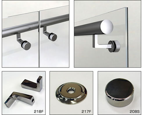 fixing assemblies for glass