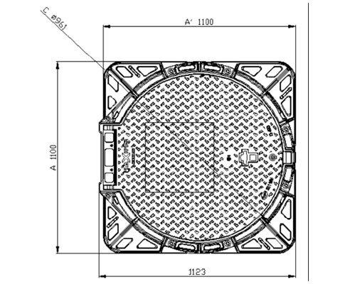 900mm access cover