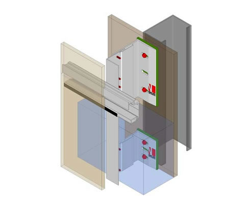 cladding bracket cross section