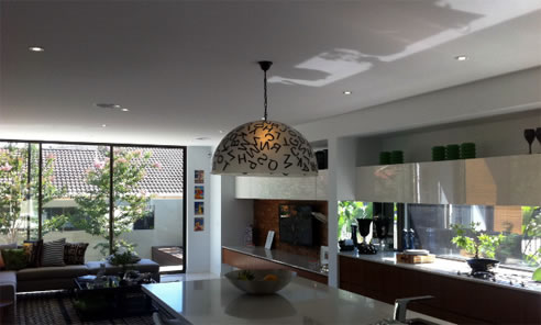 patterned acrylic light shade