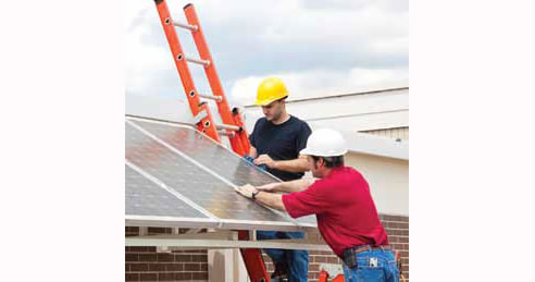 solar panel installation