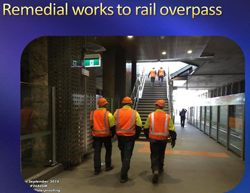 remedial works to rail overpass