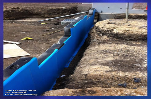 retaining wall liquid applied waterproof membrane