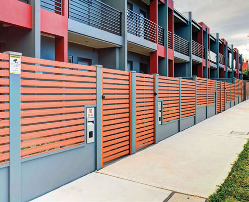 modern terrace fencing