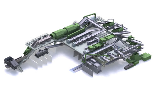 waste handling facility rendering