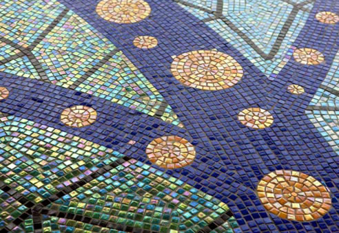 mosiac tile floor