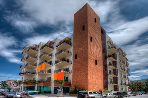 brick tower sealed with stain-proof