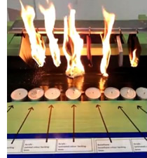 bonethane vs acrylic candle burn test