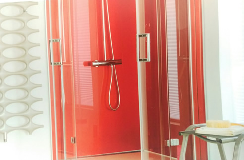 plexiglass shower