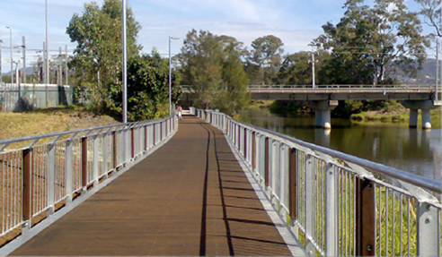 stainless steel balustrade public walkway