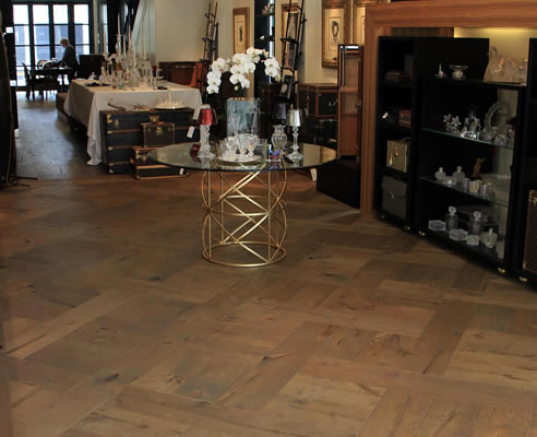 engineered oak parquetry floor