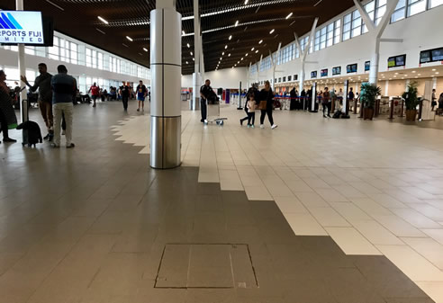 Stainless Steel Edged Cover Nadi Airport