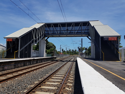 composite bridge over any rail line