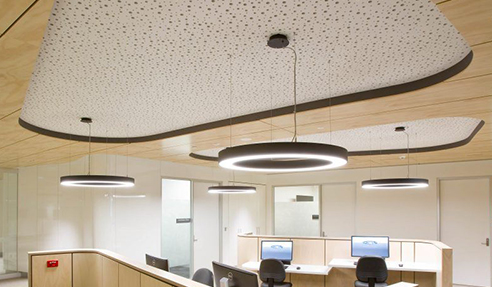 Seamless Perforated Acoustic Plasterboard Ceilings