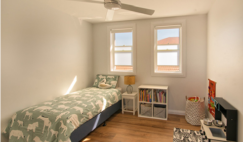 Manly Top Floor Apartment Attic Conversion: Bedroom