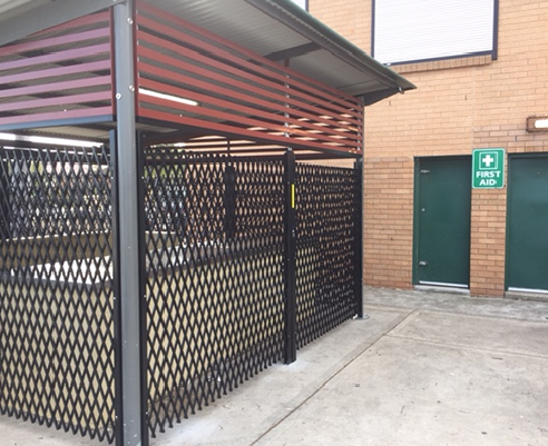 Double Diamond Concertina Security Shutters from Trellis Door Co