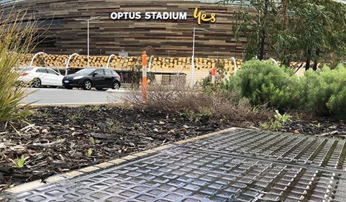 Ductile Iron Multipart Access Covers at Optus Stadium from EJ