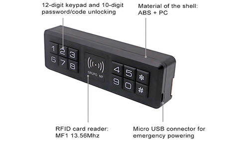 Glass Sliding Door Locks with Keypad and Card Access from KSQ