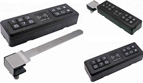 Glass Sliding Door Locks with Keypad and Card Access