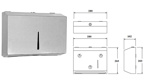 S-123 Interleaved Paper Towel Dispenser from Star Washroom