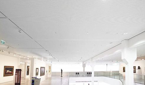 Seamless Perforated Acoustic Plasterboard Ceilings by Atkar