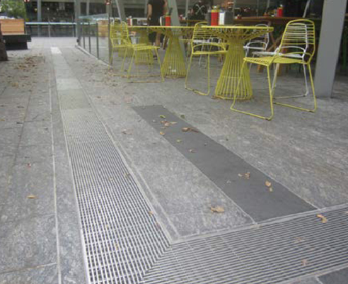 Stainless Steel Drainage Channels for Brisbane Square by ACO