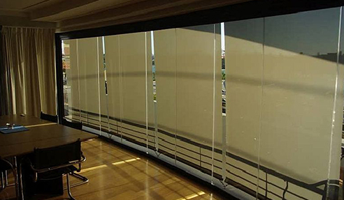 Canvas, Mesh & Clear PVC Blinds or Awnings: Vistaweave