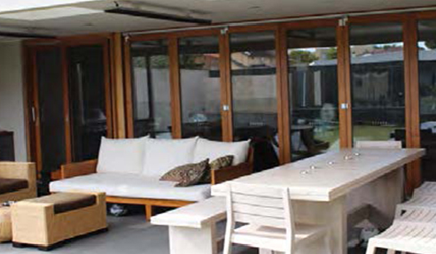 Architectural Timber Bi-Fold Doors: Alfresco Area