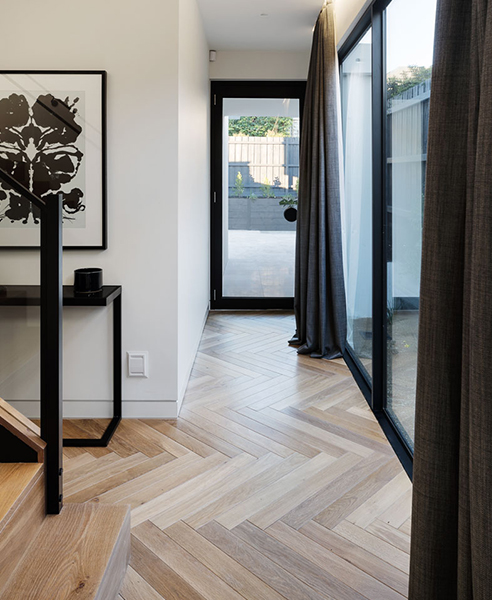 Timeless French Oak Parquetry Flooring: Herringbone