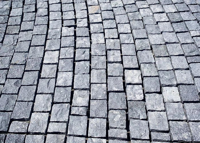 Granite Cobblestone Streetscape Completed with LATICRETE