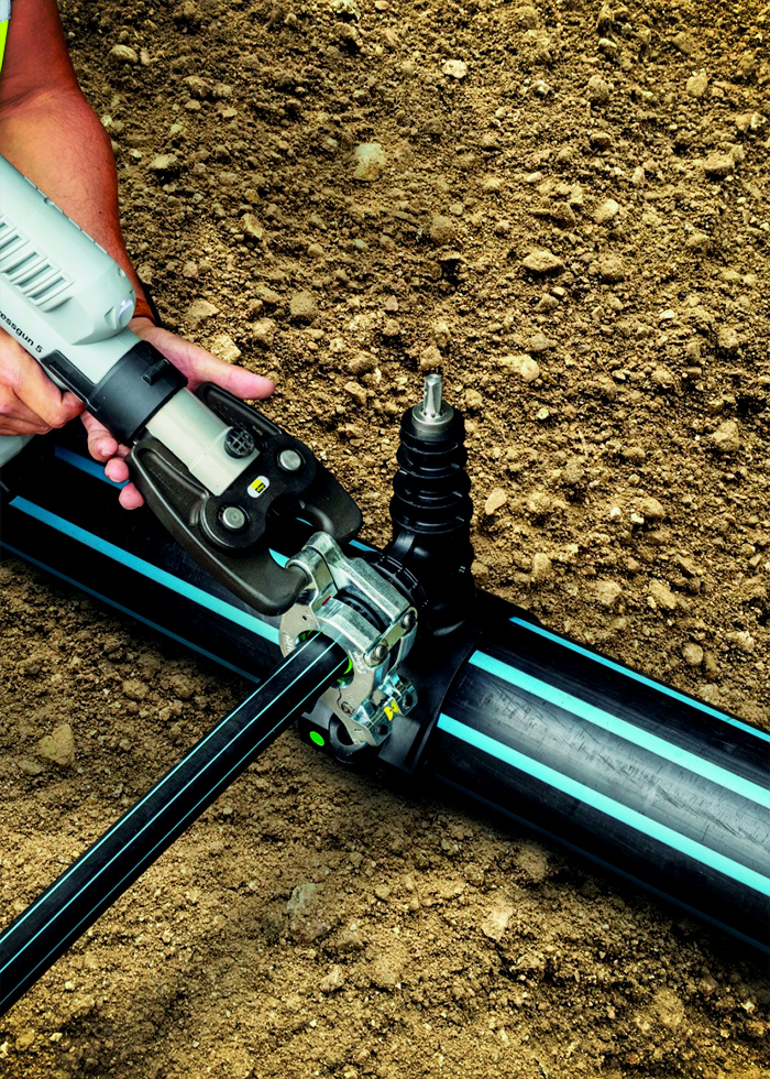Press Connection HDPE Underground Pipe Installations with Viega