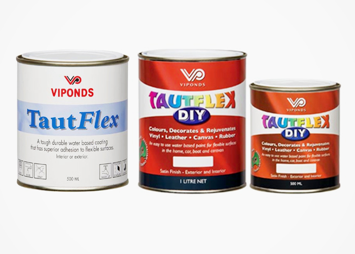 Waterbased Paint for Flexible Vinyl Surfaces from Viponds Paints