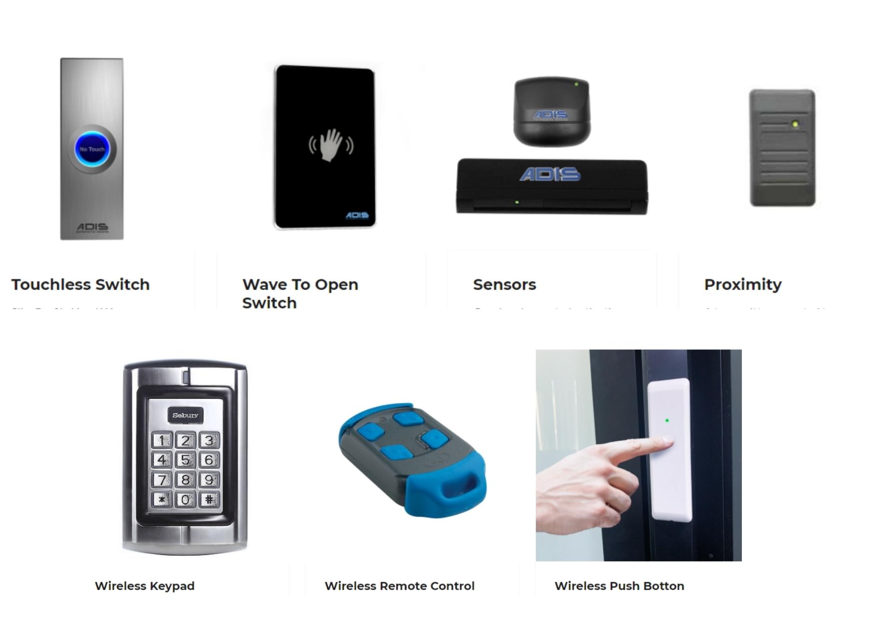 Touchless and Wireless Automatic Door Accessories from ADIS
