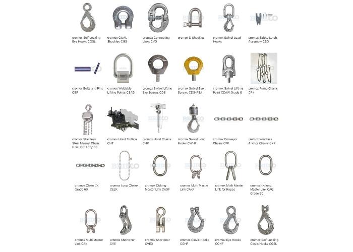 Stainless Steel Lifting Chain and Components from Bridco