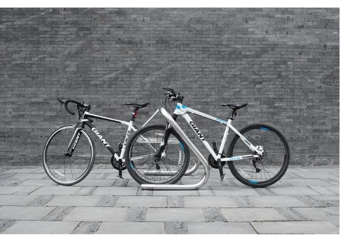 Stainless Steel Bike Parking Rails from Cora Bike Rack