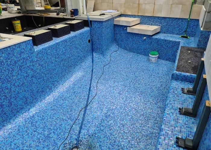 Laticrete Swimming Pool Tiling Project