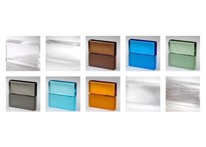 Glass Brick Colour Options from Obeco