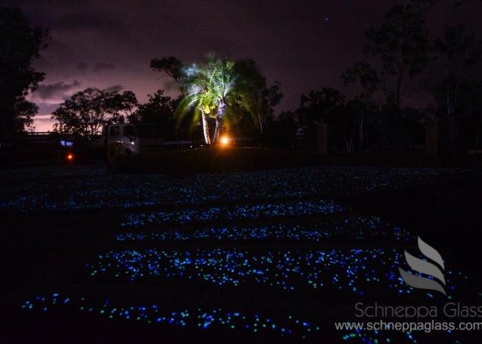 Glow in the Dark Garden Stones from Schneppa Glass