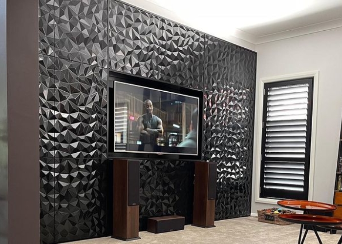 Room Wall Panel Design for TV Units by 3D Wall Panels