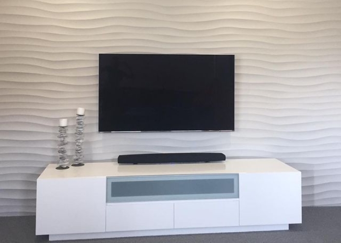 Room Wall Panel Design for TV Units by 3D Wall Panels