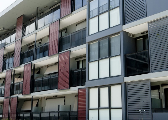 Slatted Screens for Apartment Privacy by Axiom Group