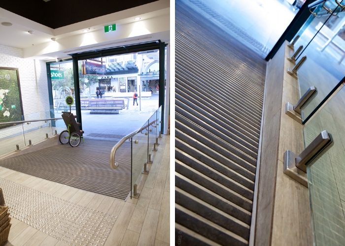 Durable Grit Tread for Sloped Walkways by Birrus