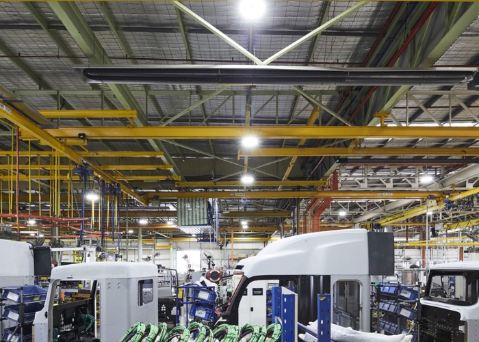 Tube Radiant Heaters for Manufacturing Facility from Celmec