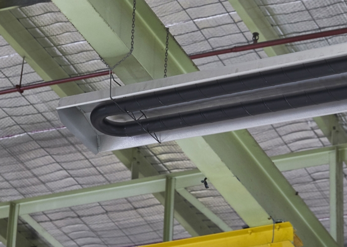 Tube Radiant Heaters for Manufacturing Facility from Celmec