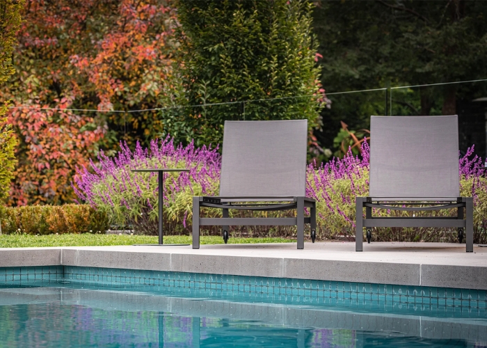 Contemporary Poolside Furniture for Luxury Property from Cosh Outdoor Living