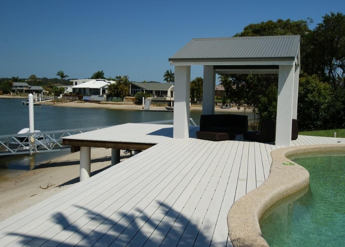 Aluminium Decking System with Timber Design from DECO