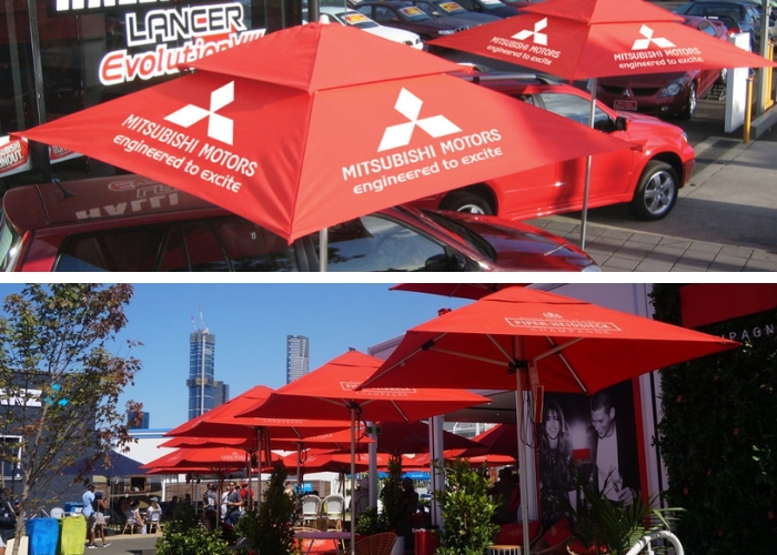 Printed Promotional Branded Umbrellas by Instant Shade Umbrellas