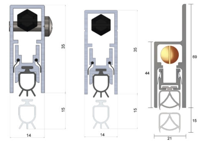 Automatic Door Bottom Seals for Hotels by Kilargo