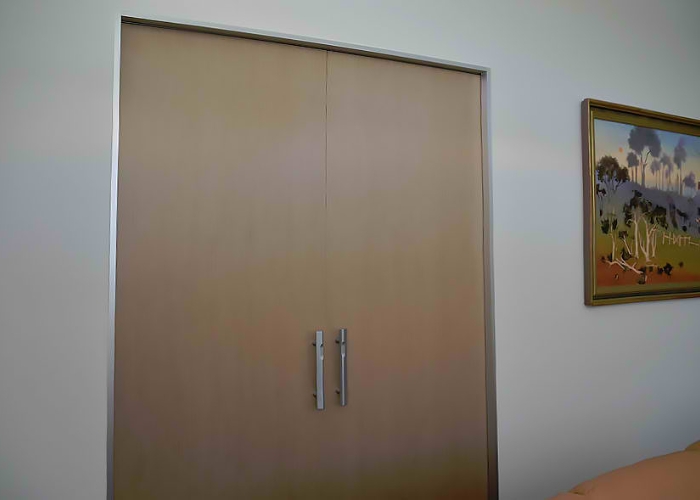 Bi-Parting Sliding Door for Offices by Smooth Door Systems