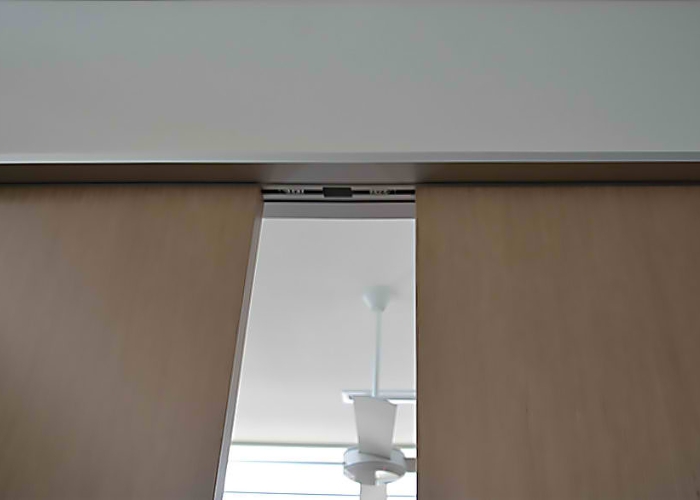 Bi-Parting Sliding Door for Offices by Smooth Door Systems